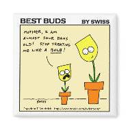 Funny Tulip Gardening Cartoon Gift Fridge Magnet magnet