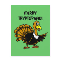 Funny turkey Christmas postcards