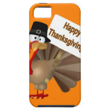 Funny Turkey saying :''Happy Thanksgiving!'' iPhone 5 Covers