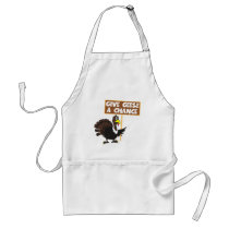 Funny Turkey spoof peace aprons by Cardsharkkid Funny Turkey spoof peace aprons