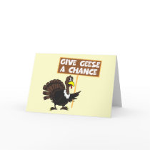 Funny Turkey spoof peace cards