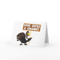 Funny Turkey spoof peace cards