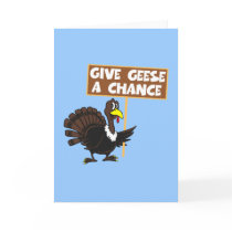 Funny Turkey spoof peace cards