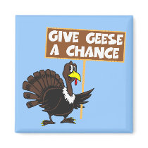 Funny Turkey spoof peace magnets by Cardsharkkid Funny Turkey spoof peace magnets
