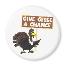 Funny Turkey spoof peace magnets by Cardsharkkid Funny Turkey spoof peace magnets