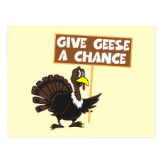 Funny Turkey spoof peace Postcard