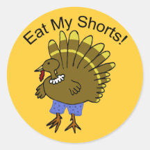 Funny Turkey Sticker