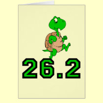 Funny turtle marathon cards
