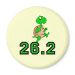 Funny turtle marathon magnets