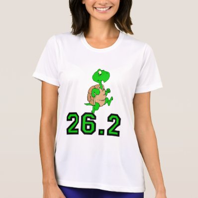 Funny turtle marathon tshirt