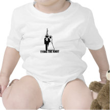 Funny, "Tying the knot" wedding design T-shirt