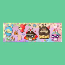 Funny TYZU Cartoon Cute Characters Kawaii Poster posters
