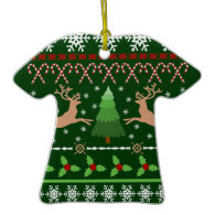 Funny Ugly Christmas Sweater Ornament