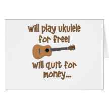 Funny Ukulele Card