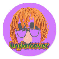 Funny Undercover Disguise stickers by doonidesigns Funny Undercover Disguise stickers