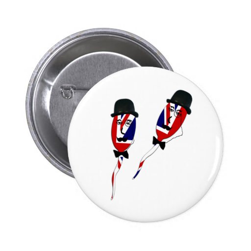 Funny Union Jack sperm Buttons