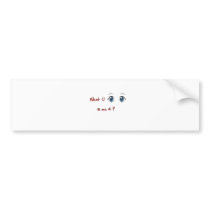 Funny unique design! bumper sticker