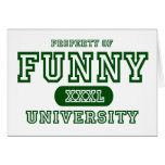 Funny University Greeting Card