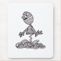 funny unraveling mummy mousepads