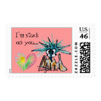 Funny Valentine Barnacle Postage Stamps by zooogle Funny Valentine Barnacle Postage Stamps
