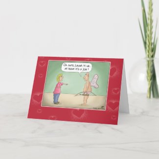 Funny Valentine Card: Laugh it up