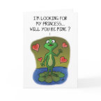 Funny Valentine Cards: Frog Love card