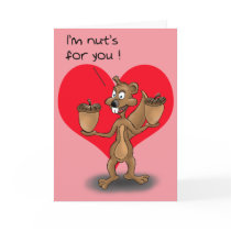 Funny Valentine Cards: Nuts for you by nopolymon Funny Valentine Cards: Nuts for you