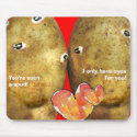 Funny Valentine Mousepad Potato Faces by zooogle Funny Valentine Mousepad Potato Faces