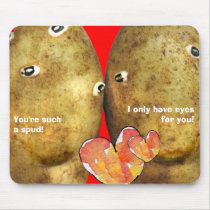 Funny Valentine Mousepad Potato Faces by zooogle Funny Valentine Mousepad Potato Faces