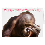 Funny Valentine Silly Animal Humor Card