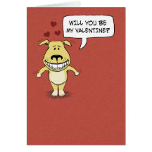 Funny Valentine's Day card: Hump your leg