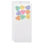 Funny Valentine's Day conversation hearts Rack Card Design