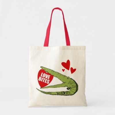 This funny Valentine's Day gift features a big green ferocious alligator 