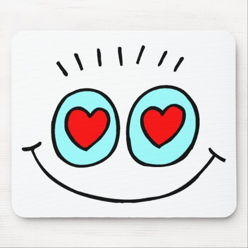 Funny Valentine's Day Heart Mouse Pads