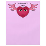 Funny Valentine's day heart with wings Flyer