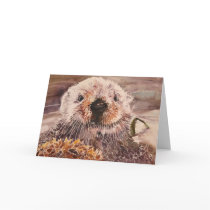 Funny Valentine's Day Sea Otter Significant Otter cards by michelleys Funny Valentine's Day Sea Otter Significant Otter cards