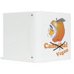 funny vegan apple 3 ring binder