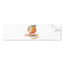 funny vegan apple bumper stickers