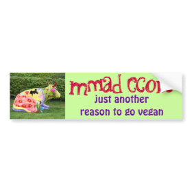 funny vegan bumper sticker