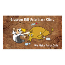 Funny Veterinary Business Card