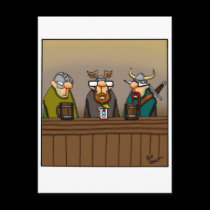 Funny Viking Drinking Cartoon postcards