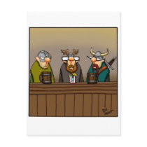 Funny Viking Drinking Cartoon Post Cards