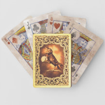 Funny Vintage Black Crow Playing Deck Of Cards