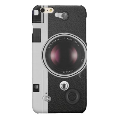 Funny Vintage Camera Cool Pattern Glossy iPhone 6 Plus Case