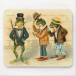 Funny Vintage Frogs Mouse Pads