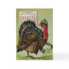 Funny Vintage Thanksgiving card card