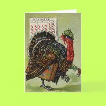Funny Vintage Thanksgiving card