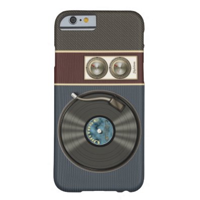 Funny Vintage Vinyl Record Player Barely There iPhone 6 Case