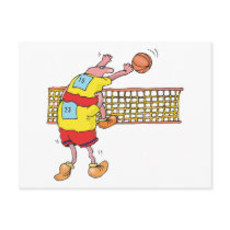 Funny Volleyball Gift postcards
