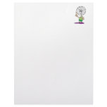 funny volleyball head cartoon character customized letterhead